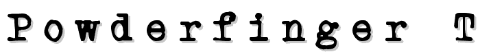 Powderfinger Type font